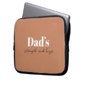Stärke und Schläge des Vaters - Geschenk des Vater Laptopschutzhülle (Vorderseite Links)