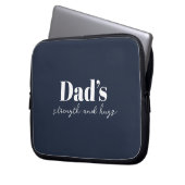 Stärke und Schläge des Vaters - Geschenk des Vater Laptopschutzhülle (Vorderseite Links)
