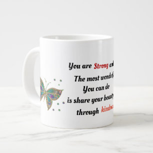 Starke und schöne Jumbo-Tasse