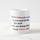 Starke und schöne Jumbo-Tasse (Vorderseite)