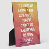 Stärke und Schönheit - Frauen in Running Workout Fotoplatte (Seite)