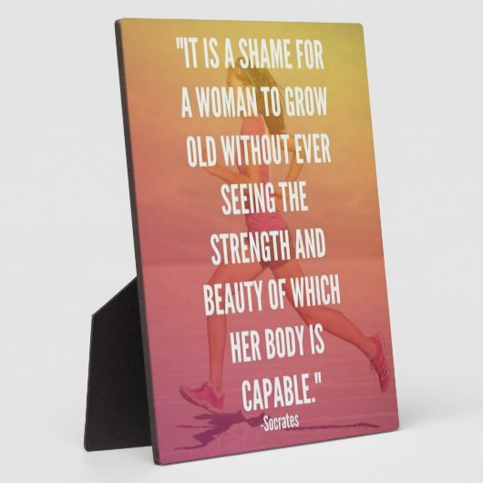 Stärke und Schönheit - Frauen in Running Workout Fotoplatte (Seite)