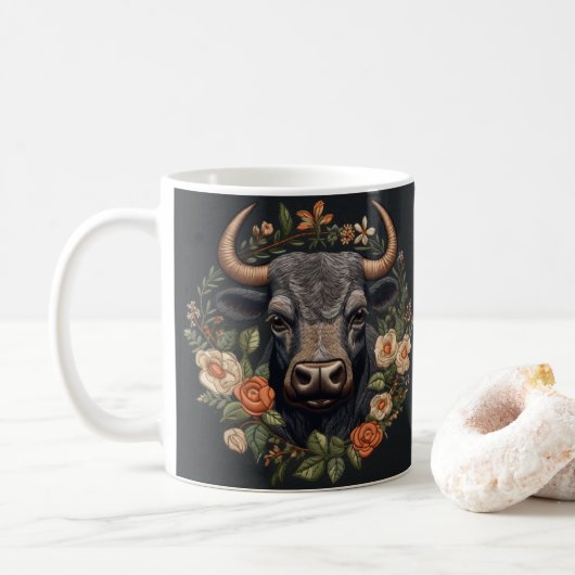 Stärke und Widerstandsfähigkeit mit unserem Bull Kaffeetasse (Mit Donut)