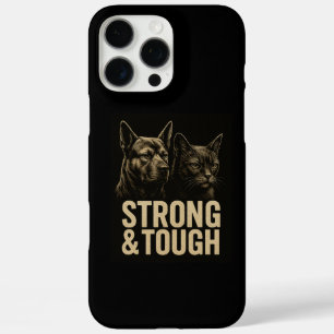 Stärke und Widerstandskraft: Kühne Haustierkunst iPhone 16 Pro Max Hülle