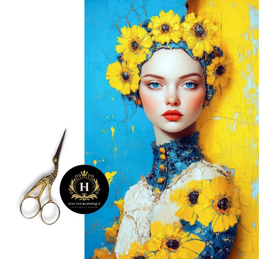 Stärke und Widerstandskraft Ukraine Inspirierte En Seidenpapier