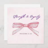 Stärke und Würde Karte / Coquette Postkarte (Vorne/Hinten)