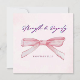 Stärke und Würde Karte / Coquette Postkarte