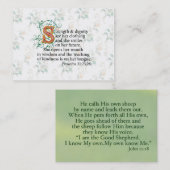 Stärke und Würde und Mut Visitenkarte (Vorne/Hinten)