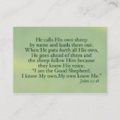 Stärke und Würde und Mut Visitenkarte (Rückseite)