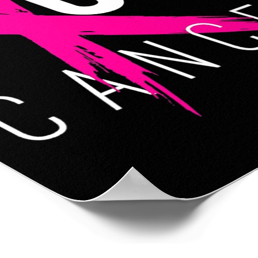 Starke Unterstützung für Brustkrebs im Krieg Poster (Ecke)