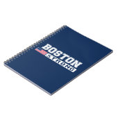 STARKE US Flagge BOSTONS Notizblock (Linke Seite)