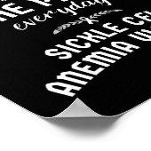 Stärke Verträglichkeit Schmerzen Sichelzellenanämi Poster (Ecke)