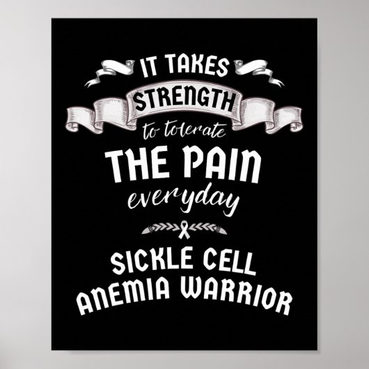 Stärke Verträglichkeit Schmerzen Sichelzellenanämi Poster (Vorne)