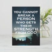 Stärke von der Gottekarte Einladung (Stehend Vorderseite)