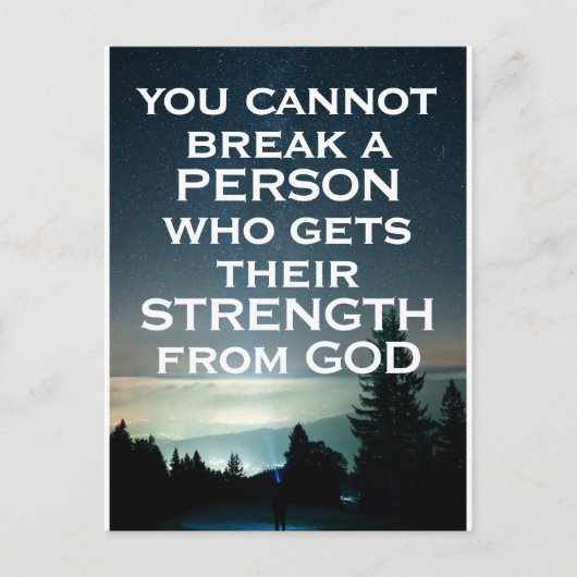 Stärke von Gott Postkarte (Vorderseite)