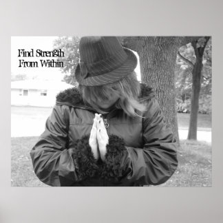 Stärke von innen finden poster
