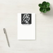 Starke weibliche Fitness Personal Training Minimal Post-it Klebezettel (Büro)