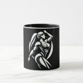 Starke weibliche Fitness Personal Training Minimal Tasse (Zentrum)