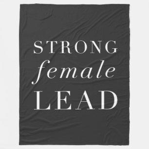 Starke weibliche Führungskraft   Einzigartiges Ges Fleecedecke