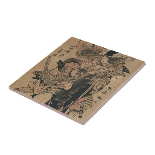 Starke weibliche Samurais, die männliche Samurais Fliese (Seite)