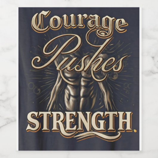 Stärke Weinetikett (Einzelnes Label)