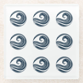 Starke Welle Glasuntersetzer