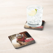 Starke Western-Sheriff-Eule mit Haltung u. Getränkeuntersetzer (Rechte Seite)