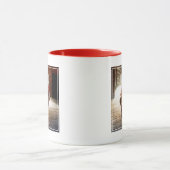 Starke Western-Sheriff-Eule mit Haltung u. Tasse (Zentrum)