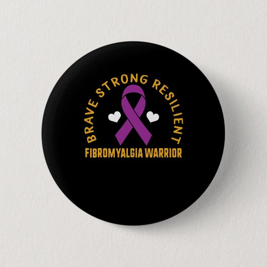 Starke Widerstandskraft bei Fibromyalgie Kriegerer Button (Vorderseite)