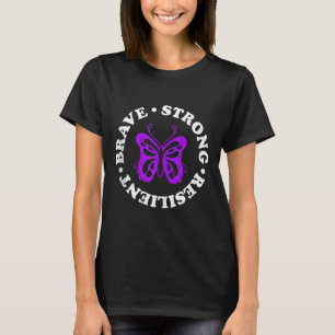Starke Widerstandskraft Fibromyalgie Bewusstsein F T-Shirt