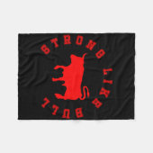 Starke wie Bull Fleecedecke (Vorderseite (Horizontal))
