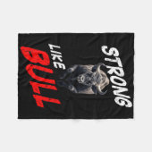 Starke wie Bull Powerlift-Bodybuilding Fleecedecke (Vorderseite (Horizontal))