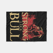 Starke wie eine Bull Power Hub Bodybuilding 1 Fleecedecke (Vorderseite (Horizontal))