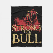 Starke wie eine Bull Power Hub Bodybuilding 1 Fleecedecke (Vorderseite)