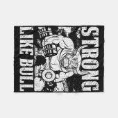 Starke wie eine Bull Power Hub Bodybuilding Fleecedecke (Vorderseite (Horizontal))