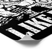 Starke wie eine Bull Power Hub Bodybuilding Poster (Ecke)