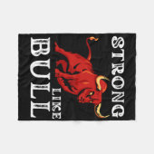 Starke wie eine Bull Weight Powerlift Bodybuildin Fleecedecke (Vorderseite (Horizontal))