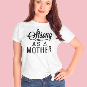 Starke wie mother Black Modern Script T-Shirt
