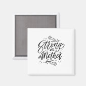 Starke wie Mutter Magnet (Vorderseite/Rückseite)