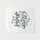 Starke wie Mutter Wandteppich (Vorderseite (Horizontal))