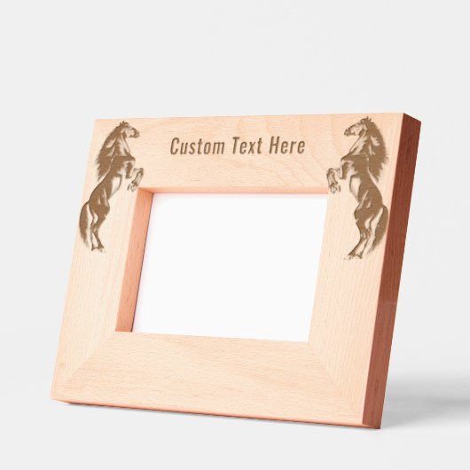 Starke Wildpferde Gestrickte Rahmen mit benutzerde (Links)