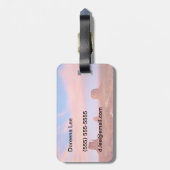 Starke Winde über Wüsten-Tal Gepäckanhänger (Rückseite vertikal)