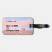 Starke Winde über Wüsten-Tal Gepäckanhänger (Rückseite horizontal)