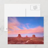 Starke Winde über Wüsten-Tal Postkarte (Vorne/Hinten)