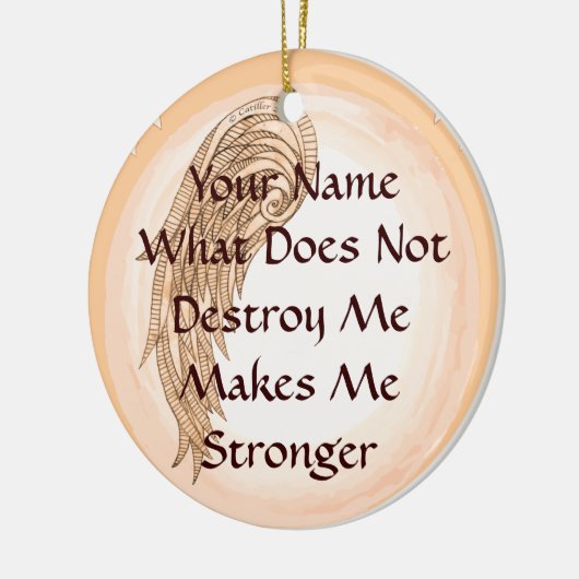 Stärke Wing Keramik Ornament (Links)