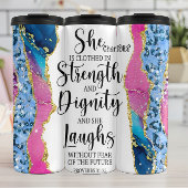 Stärke Würde Angst vor der Zukunft Thermosbecher