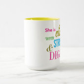 Stärke Würde Bibel Verse Frauen Mädchen Inspiriere Tasse (Zentrum)