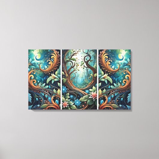 Starke Wurzeln Leinwanddruck (Vorderseite)