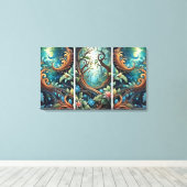 Starke Wurzeln Leinwanddruck (Insitu (Holzboden))