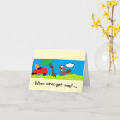 Starke Zeit-Biber-Karte Karte (Gelbe Blume)